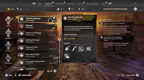 dying light quest list.